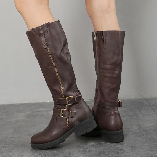 Botas Dr Martens Talla Grande con Cierre Lateral y Suela Gruesa para Mujer - Image 7