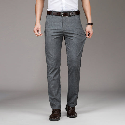 Pantalones Vaqueros Tencel Rectos Hombre Verano Cintura Alta Talla Grande - Image 16