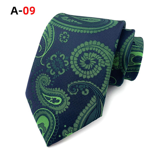 Corbata Jacquard Paisley Europeo Americana para Hombre - Image 10