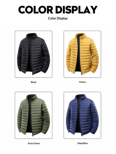Abrigo de Invierno Unisex Acolchado con Cuello Alto - Resistente al Viento - Image 25
