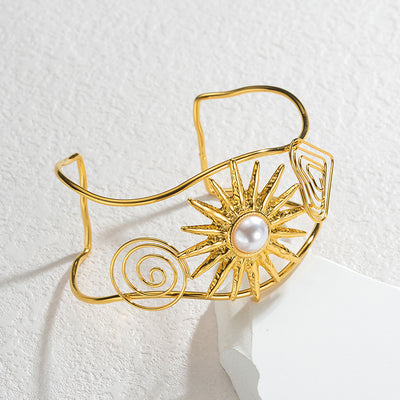 Pulsera Hueca Moderna con Diseño Europeo y Americano - Image 22