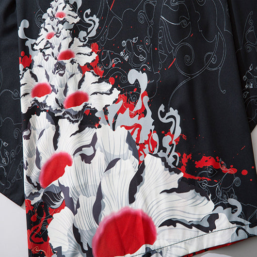 Kimono Estilo Chino Japonés sin Botones - Image 5