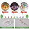 Set 3 Cajas de Regalo Navideñas con Moño Luminoso para Árbol de Navidad