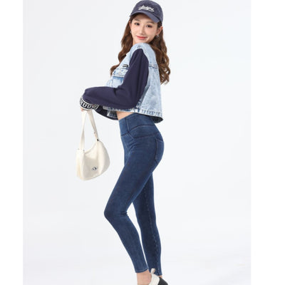 Pantalones Yoga Denim Ajustados Efecto Reductor para Mujer - Image 5
