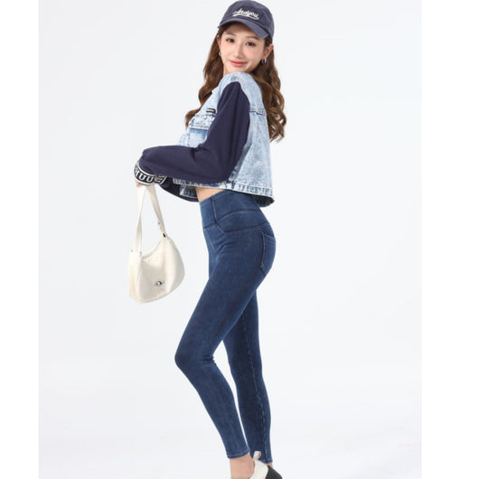 Pantalones Yoga Denim Ajustados Efecto Reductor para Mujer - Image 5