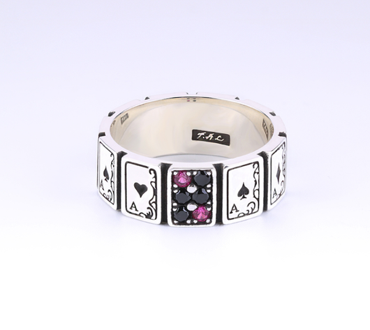Anillo Clásico Poker Plata 925 Esterlina - Image 9