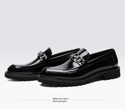 Zapatos Gommino con Hebilla Horse Street en Cuero Japonés Pulido para Hombre - Image 10