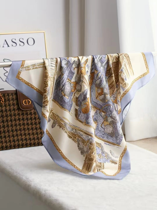 Pañuelo de Seda Cuadrado Lujo Elegante - Accesorio Premium para Regalo - Image 15