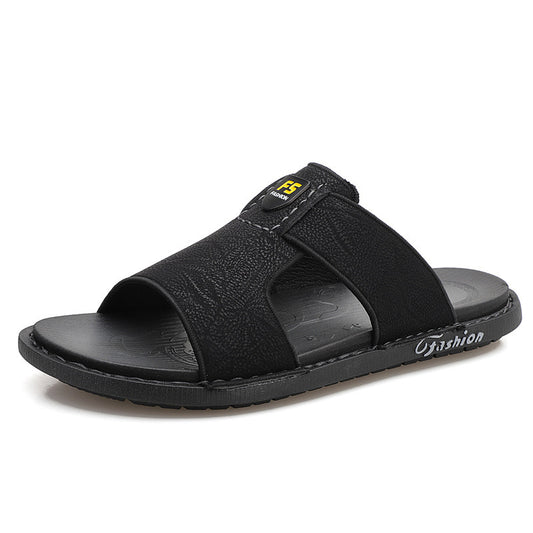 Sandalias de Cuero Piel Suave Antideslizantes para Hombre - Zapatos de Playa - Image 2