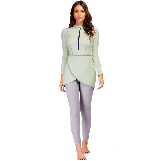 Traje de Baño Conservador Estampado Floral para Mujer - Image 4