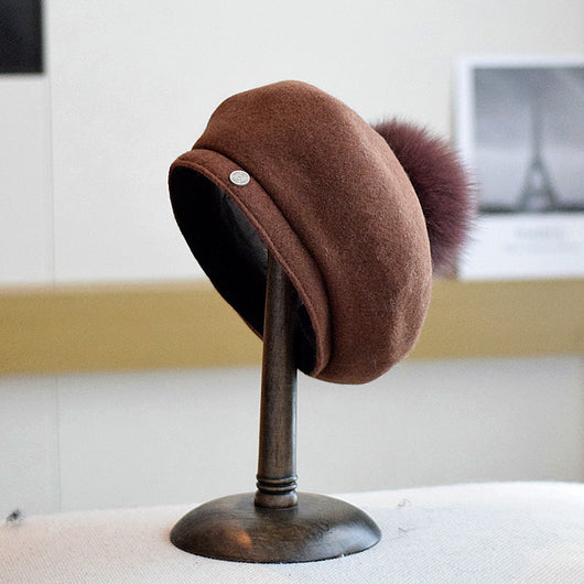 Boina de Lana Flanqueada para Otoño e Invierno - Image 4