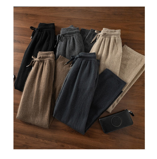 Pantalón de Vestir Elástico Cintura Alta Holgado Pierna Recta - Image 13