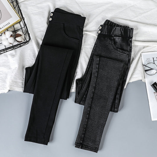 Pantalón Skinny Cintura Alta Ajustado de Largo Completo - Image 4