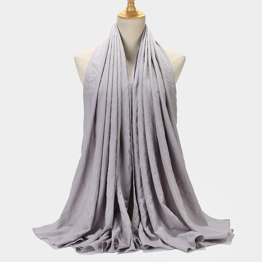 Pañuelo Cuadrado de Algodón y Lino - Diseño Liso y Versátil - Image 9