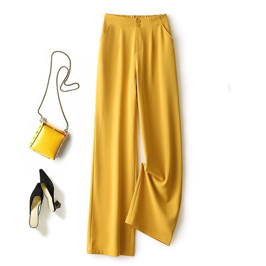 Pantalones Anchos de Cintura Alta en Gasa - Estilo Casual Elegante - Image 15