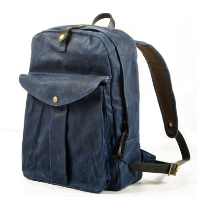 Mochila de Lona Retro con Gran Capacidad para Aventuras al Aire Libre - Image 9