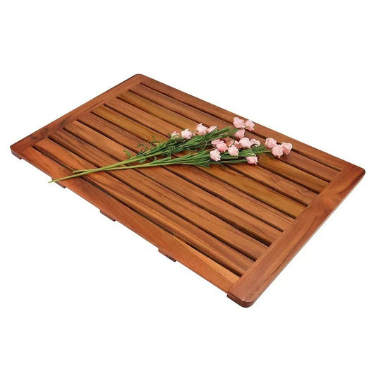 Tapete de Madera Maciza Antideslizante para Baño y Ducha - Image 2