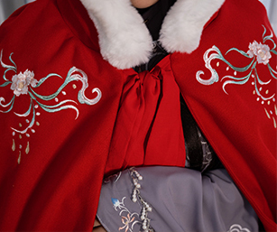 Capa Hanfu Bordada para Mujer con Forro Polar Largo - Image 14