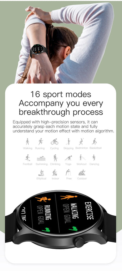 Reloj Inteligente con Monitor de Frecuencia Cardíaca y Presión Arterial - Image 15