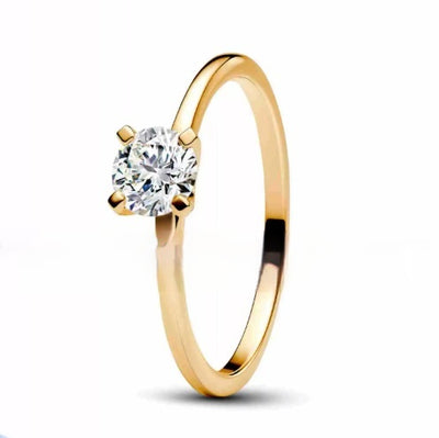 Anillo de Moissanita con Esquinas Redondeadas Wind en Oro 18K - Image 11