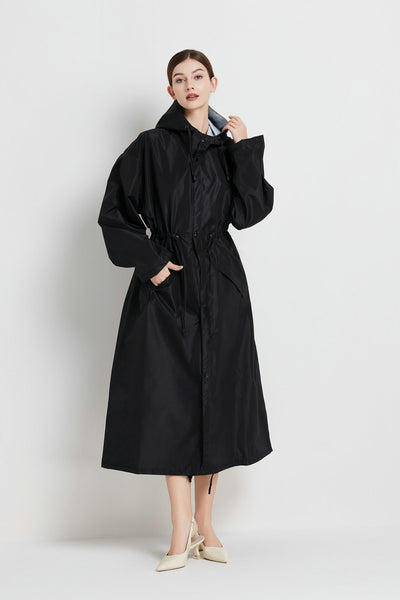 Gabardina Impermeable de Largo Medio para Mujer - Image 17