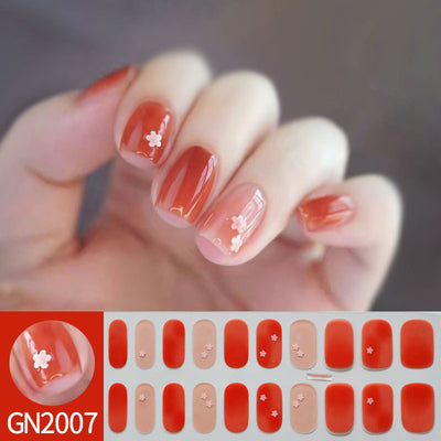 Pegatinas de Uñas Gel sin Horno con Diseño de Líneas Geométricas - Image 10