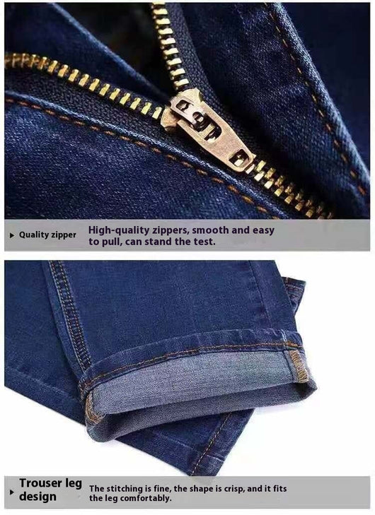 Jeans Hombre Corte Recto Suelto con Elastano - Image 12