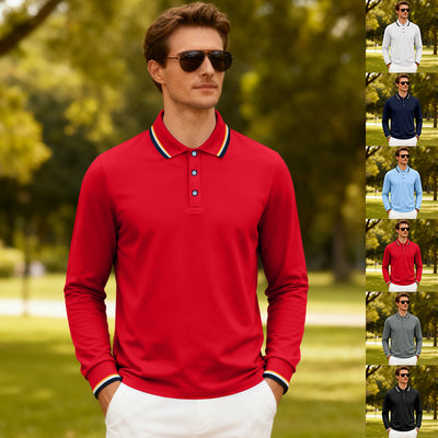 Polo Jacquard Casual para Hombre - Secado Rápido y Transpirable - Image 32