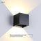 2 Pieces Black 6 W Warm Light