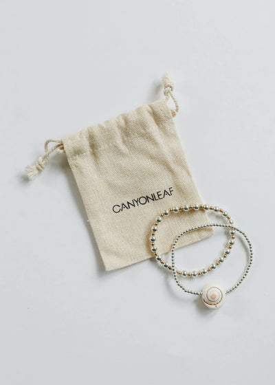 Sterling Silver + 14k Gold Filled Sun || Beaded Bracelet