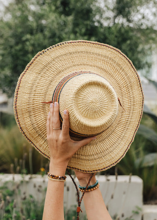 Sombrero de sol tejido