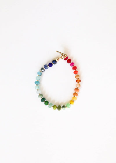 Pulseira de Pedra Natural + Fecho Banhado a Ouro 14k: Key West