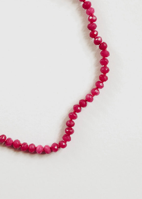Pink Jade + 14k Gold Filled Toggle || Gemstone Bracelet or Anklet