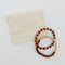 Red Jasper: 14k Gold Filled Sun + Moon || Stretch Bracelets
