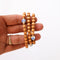 Cypress Wood || 14K Gold Filled + Vintage Flowers || Beaded Bracelet