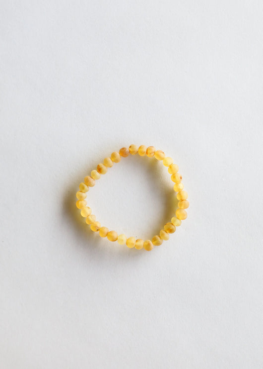 Raw Honey Baltic Amber || Adult Bracelet