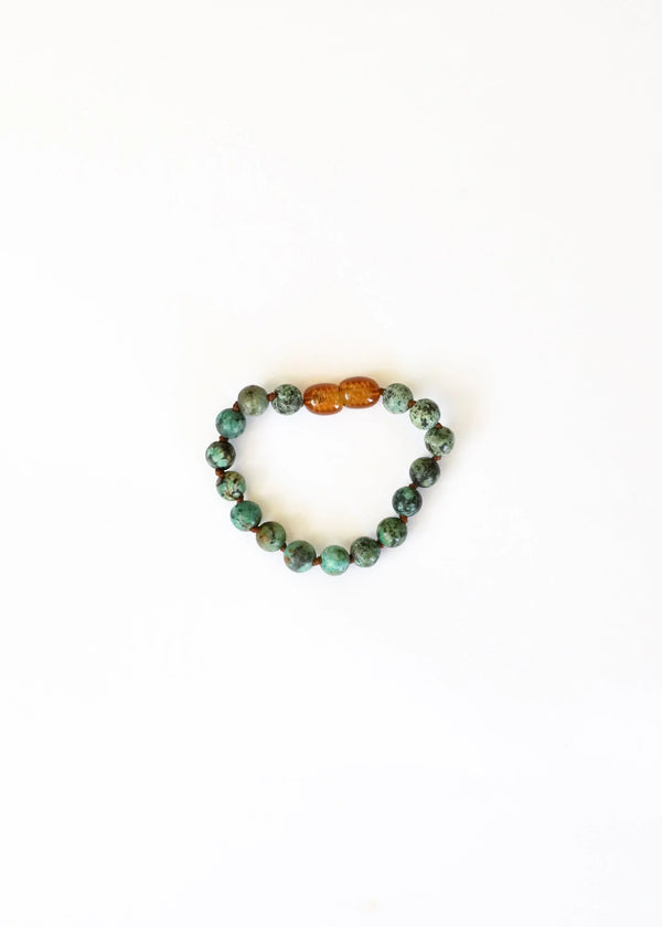Pure Gemstone + Turquoise Jasper || Baby Bracelet