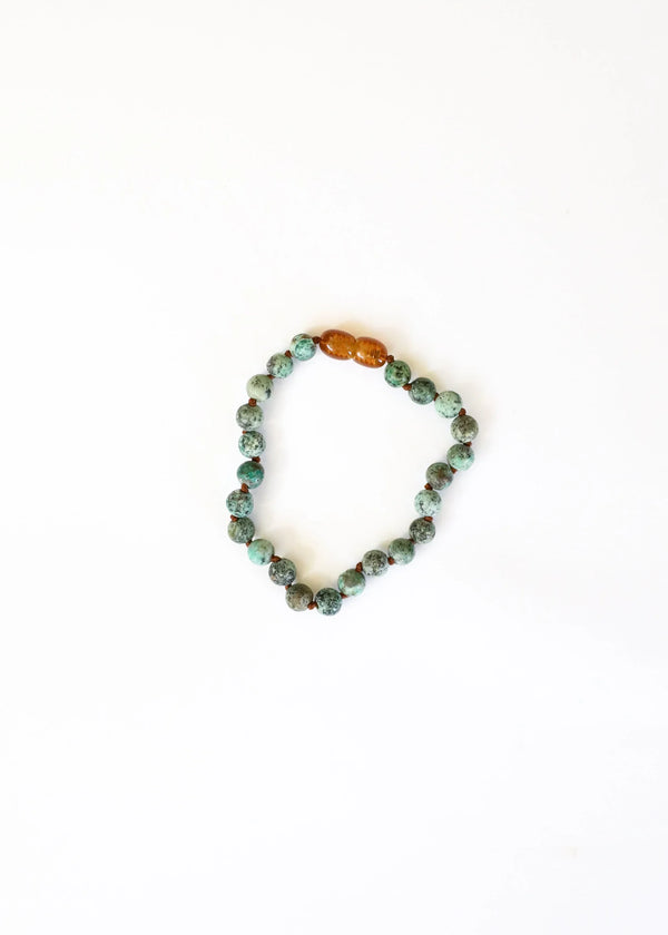 Pure Gemstone + Turquoise Jasper || Baby Bracelet