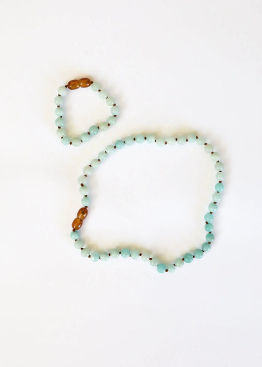 Pedra preciosa pura + Amazonita || Conjunto para presente