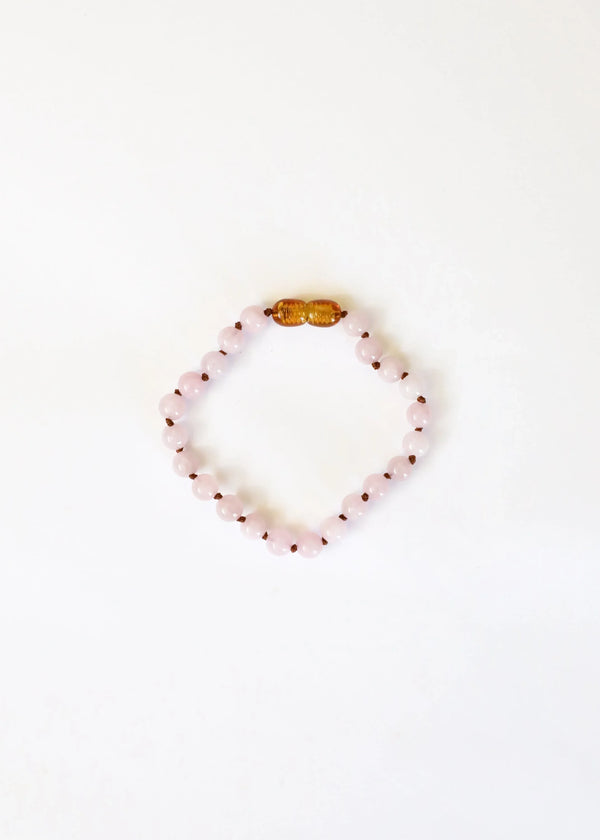 Pure Gemstone + Rose Quartz || Anklet or Bracelet