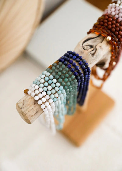 Pedra preciosa pura + Amazonita || Conjunto para presente