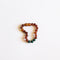 Raw Cognac Baltic Amber + Malachite || Anklet or Bracelet