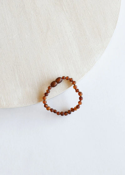 Âmbar Báltico Cognac Bruto || Tornozeleira ou Pulseira