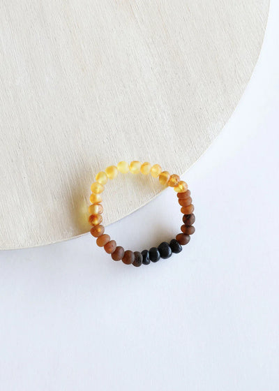 Âmbar Báltico Ômbre Bruto || Pulseira Adulto