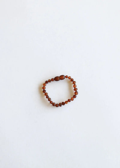 Âmbar Báltico Cognac Bruto || Tornozeleira ou Pulseira