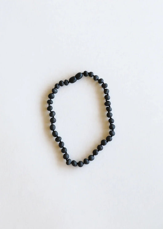 Raw Black Baltic Amber || Necklace