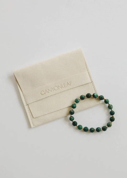 Jaspe Turquesa : Sol + Lua em Ouro 14k || Pulseiras Adulto