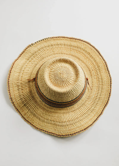 Sombrero de sol tejido