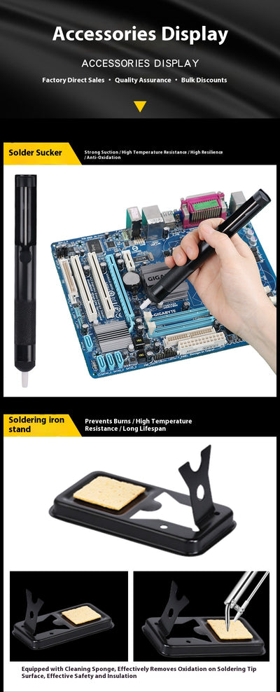 Kit Profesional de Soldadura con Pistola y Luz LED - Image 10