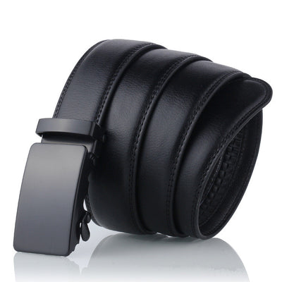 Cinturón para Hombre con Hebilla Deslizante Negro - Image 3